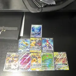 Pokemon TCG Hidden Fates Full Art Foil Lot 8 Cards Pikachu Zapdos Eevee Mawile - Image 1