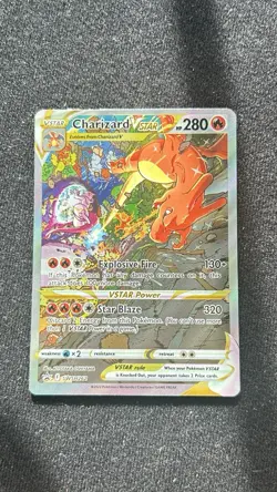 Pokemon TCG Charizard VSTAR Crown Zenith Holo Ultra Rare Card - Image 1