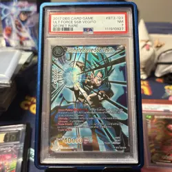 Dragon Ball Super Card Game Ultimate Force SSB Vegito Union Force PSA 7 - Image 1