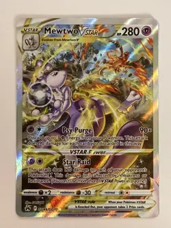 Mewtwo VSTAR - GG44/GG70 - Pokemon Crown Zenith Galarian Gallery Ultra Card NM - Image 1