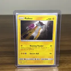Raikou 32/73 - Lets Play Pikachu Theme Deck Exclusive - Cracked Ice Pokemon Card - Image 1