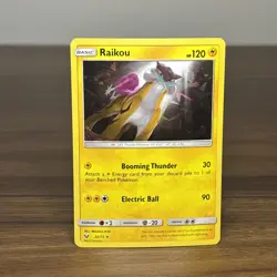 Raikou 32/73 - Lets Play Pikachu Theme Deck Exclusive - Cracked Ice Pokemon Card - Image 2