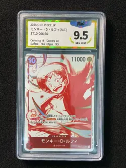 2025 One Piece Card Game Japanese Monkey D. Luffy #ST10-006 SR PGS 9.5 LU57 - Image 1