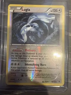 Pokemon Lugia TCG Reverse Holo Rare Card Fates Collide 78/124 - Image 1