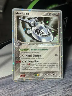 Pokemon Steelix ex Ultra Rare Holo EX 109/115 EX Unseen Forces 150 HP 2005 Card - Image 1