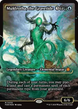 MTG English Muldrotha, the Gravetide (Showcase) NM Foil Foundations - Image 1
