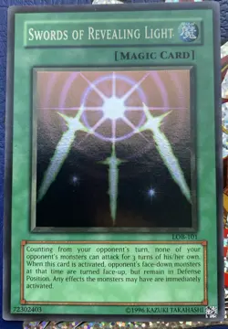 Konami Yu-Gi-Oh! Swords of Revealing Light Magic Card LOB-101 Blue Eyes Set - Image 2
