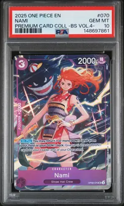 2025 ONE PIECE PREM CARD COLL -BEST SELECTION VOL.4 - #070 NAMI PSA 10 - Image 1