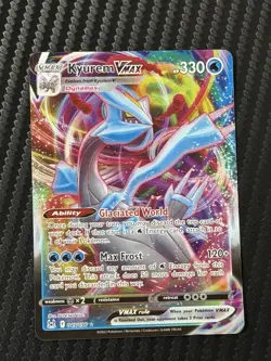 Pokemon Kyurem VMAX 049/196 Swsh11: Lost Origin Ultra Rare Full Art Holo Card - Image 1