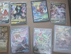 Pokemon TCG V, VMAX, VSTAR Foil Full Art Lot 12 Cards Fusion/Rapid Strike Mew - Image 1