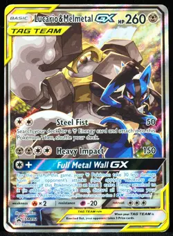 Lucario & Melmetal GX #SM192 MP/HP Pokemon Card - Image 1
