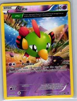 Natu 28/108 Reverse Holo XY - Roaring Skies - Pokemon Card - NM - Image 1