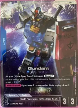 Gundam - GD01-001 - LR+ Alt Art - Newtype Rising - Gundam TCG Card Game - Image 1