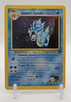 Pokemon TCG Giovanni's Gyarados Gym Challenge Holo Card 5/132 - Image 1