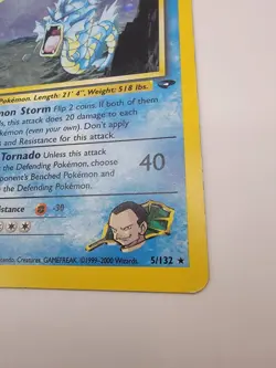 Pokemon TCG Giovanni's Gyarados Gym Challenge Holo Card 5/132 - Image 5