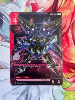 Kshatriya GD01-044 LR Gundam TCG Card Game Foil, English, Newtype Rising - Image 1
