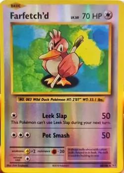 Farfetch'd - 68/108 Reverse Holofoil Evolutions Foil 2016 Pokemon TCG Card LP - Image 1