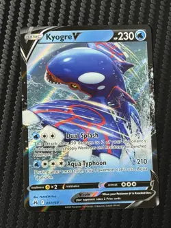Kyogre V 037/159 – Crown Zenith – Ultra Rare Holo Pokemon Card - Image 1
