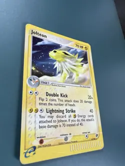 Jolteon #6/100 EX Sandstorm English Pokemon E-reader Card Holo Rare 2003 - Image 4