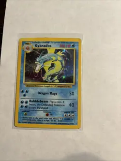 Pokemon Gyarados TCG Base Set Holo Card 6/102 Unlimited Rare MP/HP - Image 1