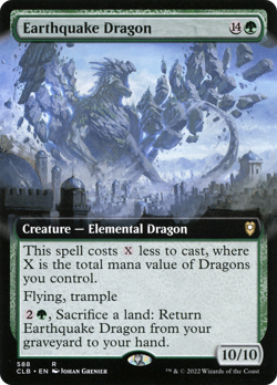 Earthquake Dragon (REGULAR) x1 - MTG CLB #588 - Image 1
