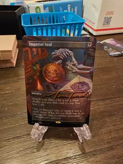 1 x Imperial Seal - Foil - Borderless - Double Masters 2022 - SIGNED - MTG - Image 1