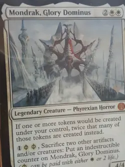 Mondrak, Glory Dominus Phyrexia: All Will Be One Promo Stamp NM Condition MTG - Image 4