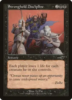 MTG Stronghold Discipline C Nemesis 73 NM Normal Magic - Image 1