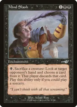 MTG Mind Slash U Nemesis 59 NM Normal Magic - Image 1