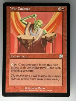 MTG War Cadence U Mercadian Masques MMQ 224 LP Normal Magic - Image 1