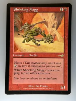 MTG Shrieking Mogg R Nemesis NMS 99 NM Normal Magic - Image 1