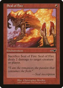 MTG Seal of Fire C Nemesis NMS 98 NM Normal Magic - Image 1