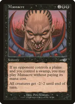 MTG Massacre U Nemesis NMS 58 NM Normal Magic - Image 1