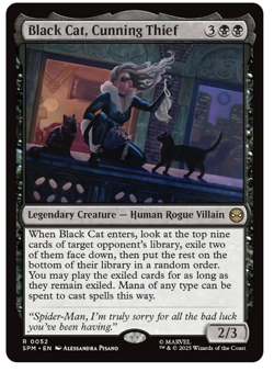 Black Cat, Cunning Thief Marvel's Spider-Man MTG - Image 1