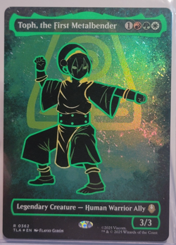 Toph, the First Metalbender (Borderless) (Neon Ink Foil) MTG ATLA - Image 1