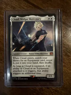 Cloud, Midgar Mercenary - Magic the Gathering, Final Fantasy - Mythic #0010 - Image 1