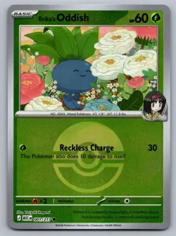2026 Pokemon Ascended Heroes Erika's Oddish 001/217 Reverse Holo - Image 1