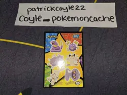 Pokemon Topps Sticker Card #15 (Ekans, Koffing, Weezing, Meowth, etc.) VLP - Image 1