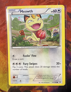 2015 XY - Roaring Skies Meowth Basic/Common #67 MP - Image 1