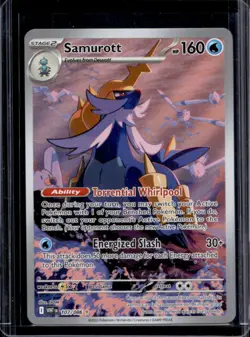 2025 Pokemon White Flare Samurott Illustration Rare #107/086 - Image 1