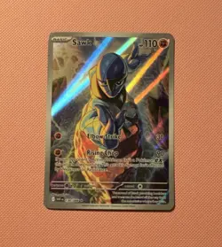 Pokemon Sawk 130/086 Illustration Rare Holo Sv: White Flare - Image 1