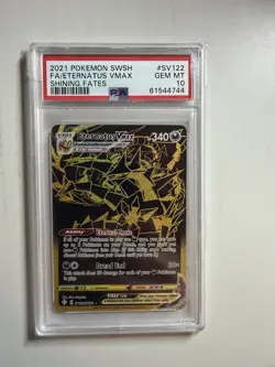 Pokemon Eternatus VMAX Shiny Holo Rare Shining Fates SV122/SV122 PSA 10 - Image 1