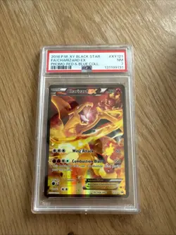 2016 POKEMON XY PROMO RED & BLUE COLLECTION FULL ART/CHARIZARD EX PSA 7 - Image 1