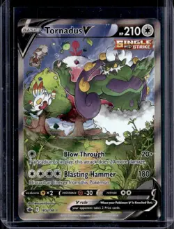 2021 Pokemon SWSH Chilling Reign Tornadus V #185/198 - Image 1