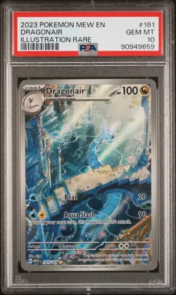 2023 POKEMON MEW EN-151 ILLUSTRATION RARE #181 DRAGONAIR PSA 10 - Image 1