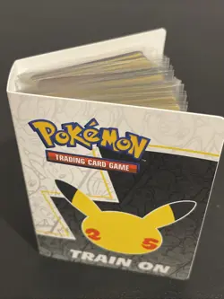 Pokemon TCG 25th Anniversary Celebrations Mini Binder Lot of 34 Promo Holo Ex NM - Image 1