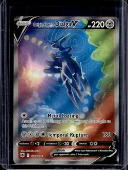 2022 Pokemon SWSH Astral Radiance Origin Forme Dialga V Ultra Rare #177/189 - Image 1