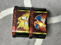 POKEMON Hidden Fates Charizard EMPTY Metal Tins Storage Organizer TIN ONLY Lot 2 - Image 2