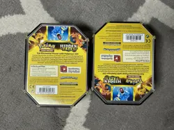 POKEMON Hidden Fates Charizard EMPTY Metal Tins Storage Organizer TIN ONLY Lot 2 - Image 4