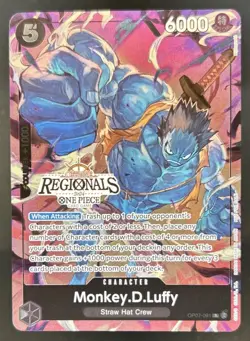2024 One Piece Offline Regionals Promo Monkey D Luffy #OP07-091 - Image 1